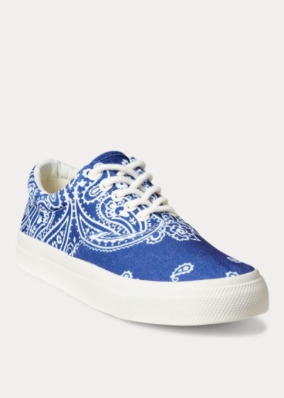 Women's Polo Ralph Lauren Bryn Canvas Printed Sneakers | 153782BFO